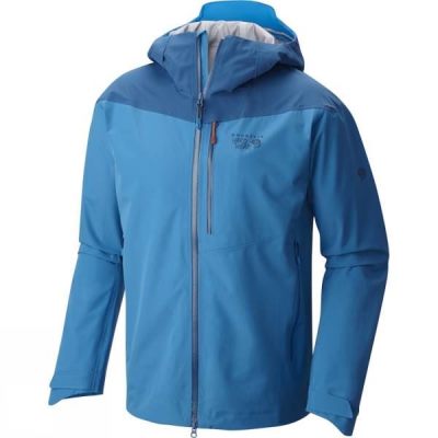 Chaquetas Mountain Hardwear Sharkstooth Hombre Azules - Chile JXT401237